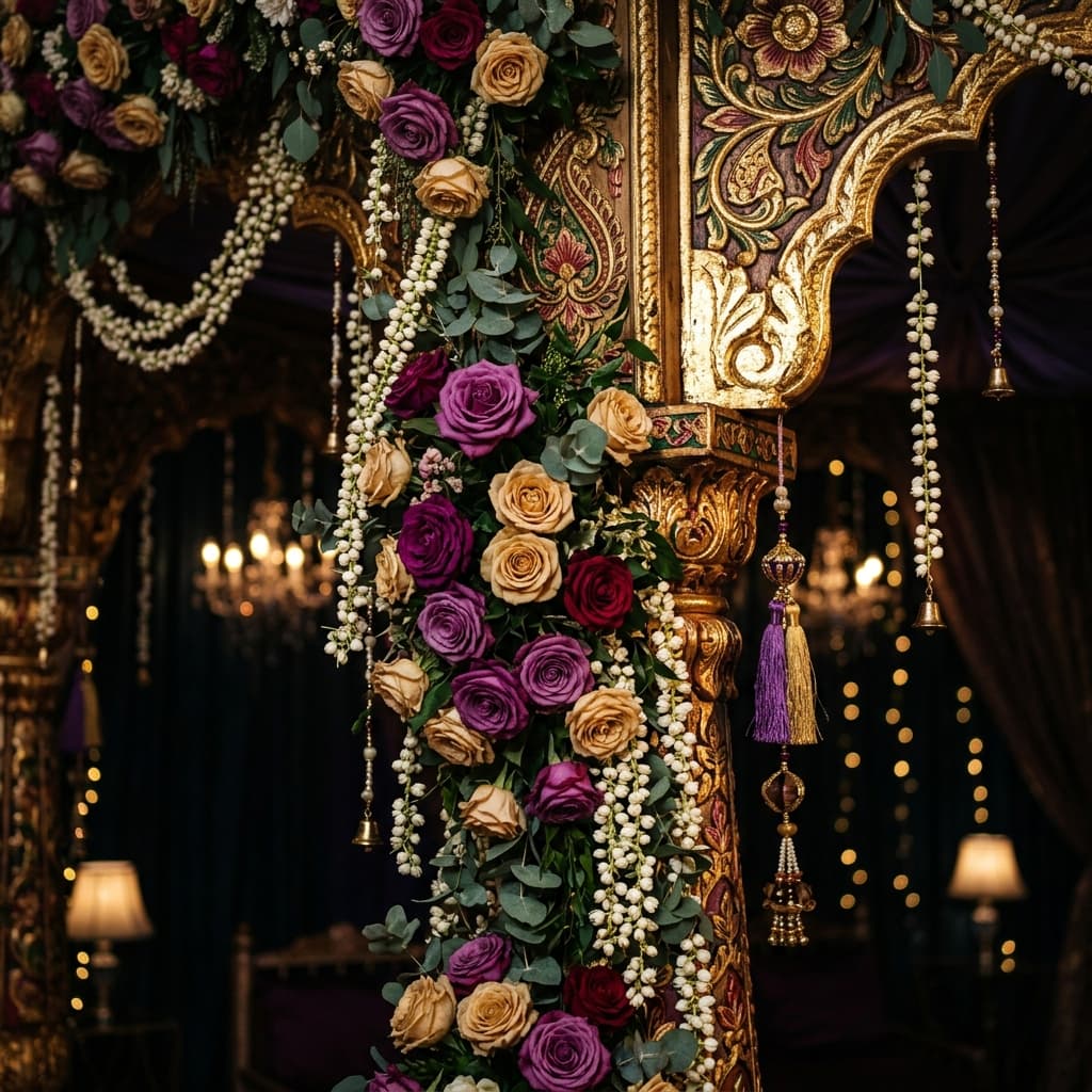 Traditional wedding ceremony with full decor
